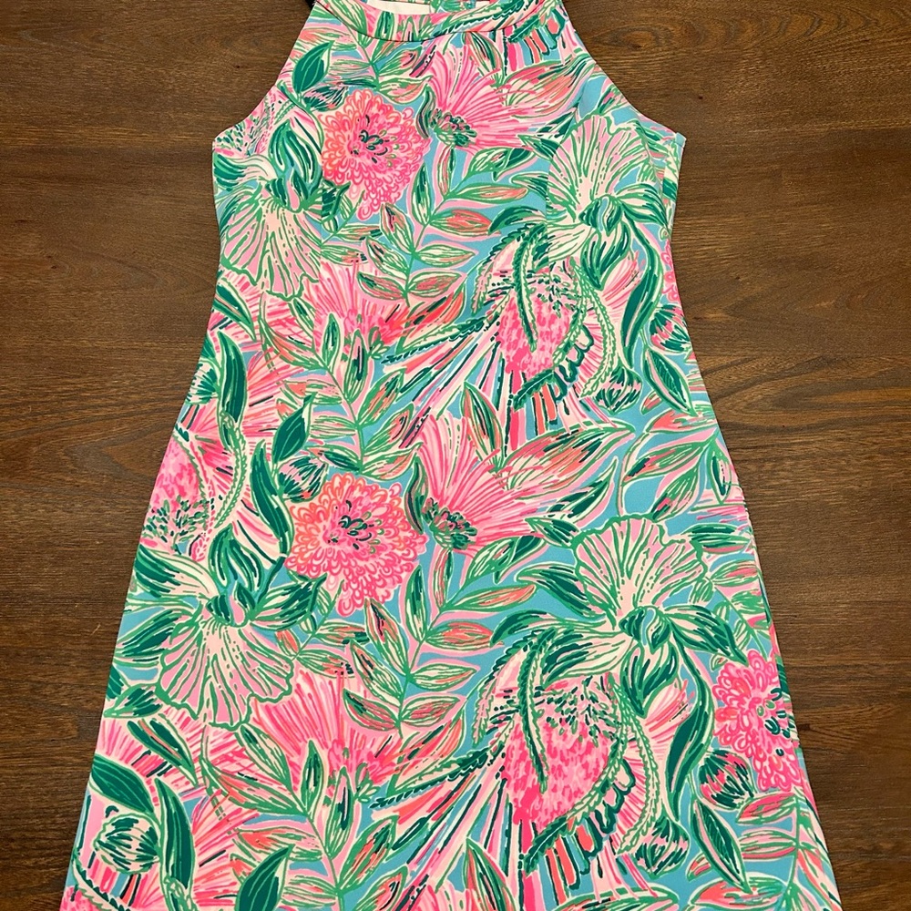 Lilly Pulitzer Sophelia Halter Shift Dress Girls sz 10